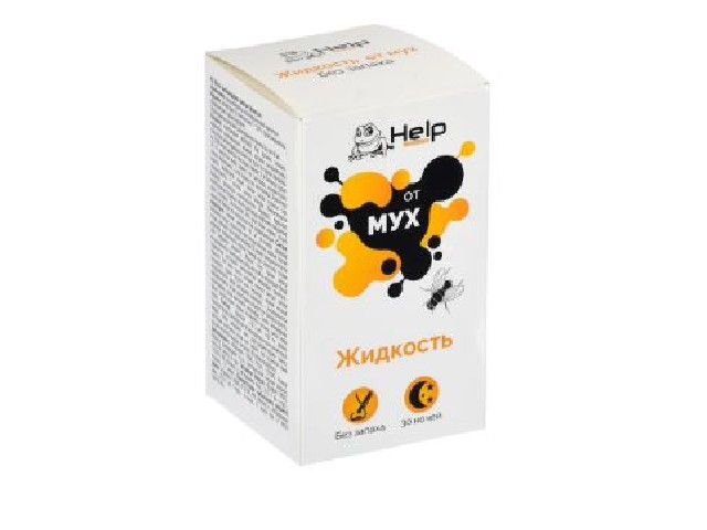 Жидкость от мух без запаха HELP 240 часов  80503/24